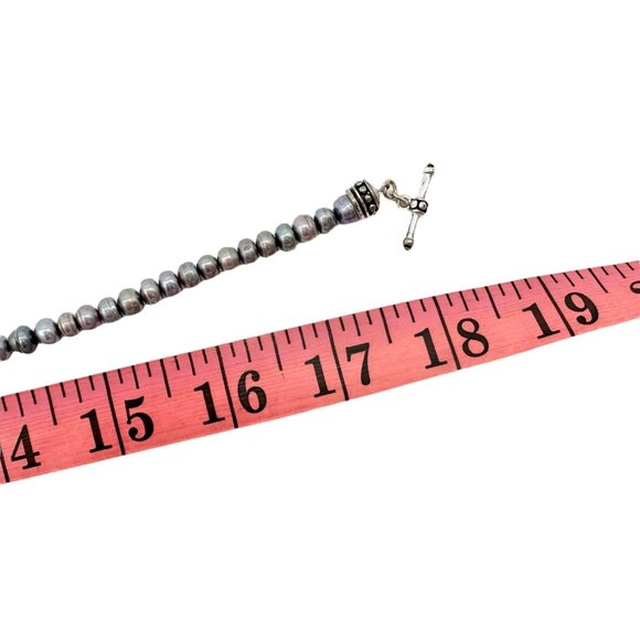 Premier Designs Necklace Shades of Gray 18 Inch Freshwater Pearl Necklace Toggle - Picture 9 of 9